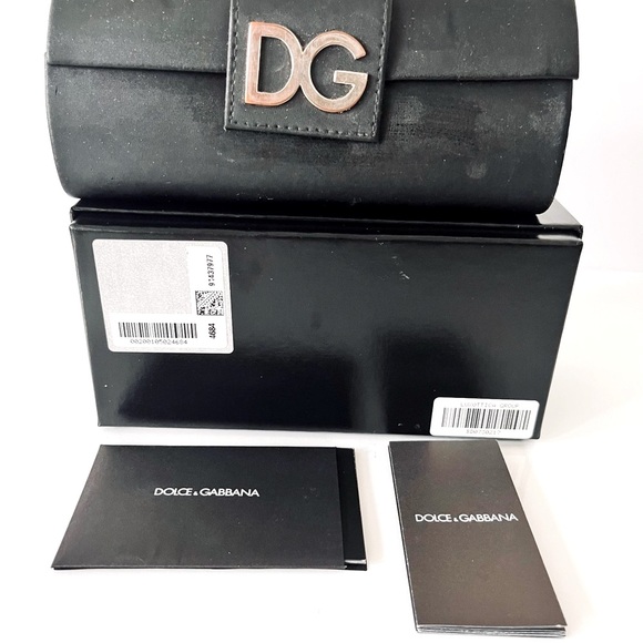 Dolce & Gabbana sunglass/eyeglass case and box with care/ authenticity cards - Picture 3 of 6